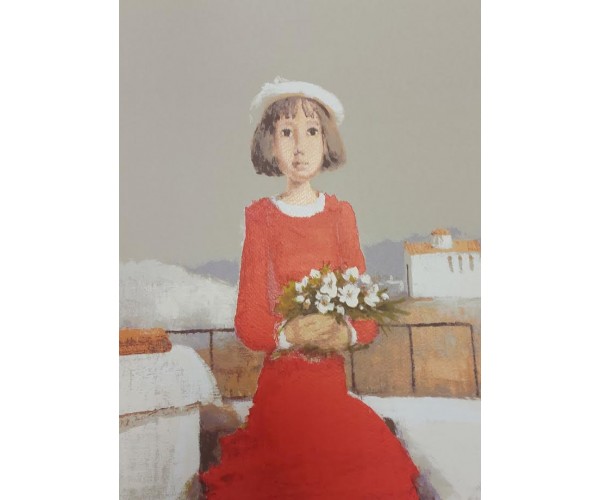 Dragica J. Cvek - Djevojčica u crvenoj haljini